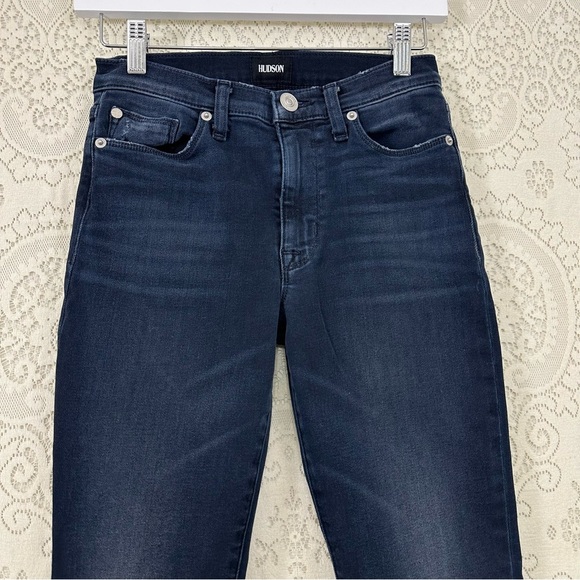 Hudson Brix High Rise Cropped Boot Dark Wash - Picture 5 of 9